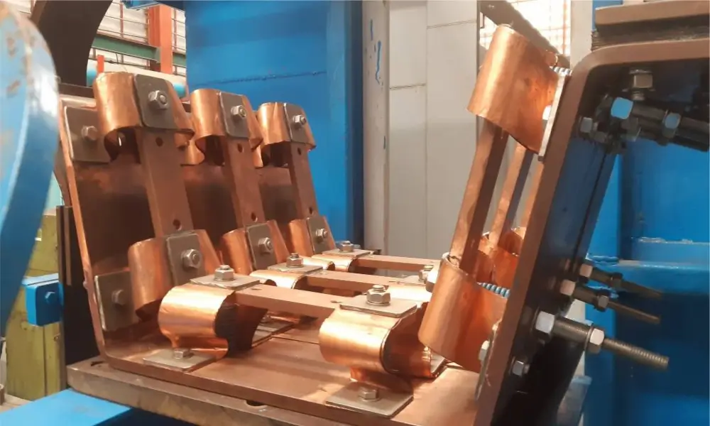 Carbon Brush for Trolley Conductor Copper Conductive Slider Used for Trolley Conductor